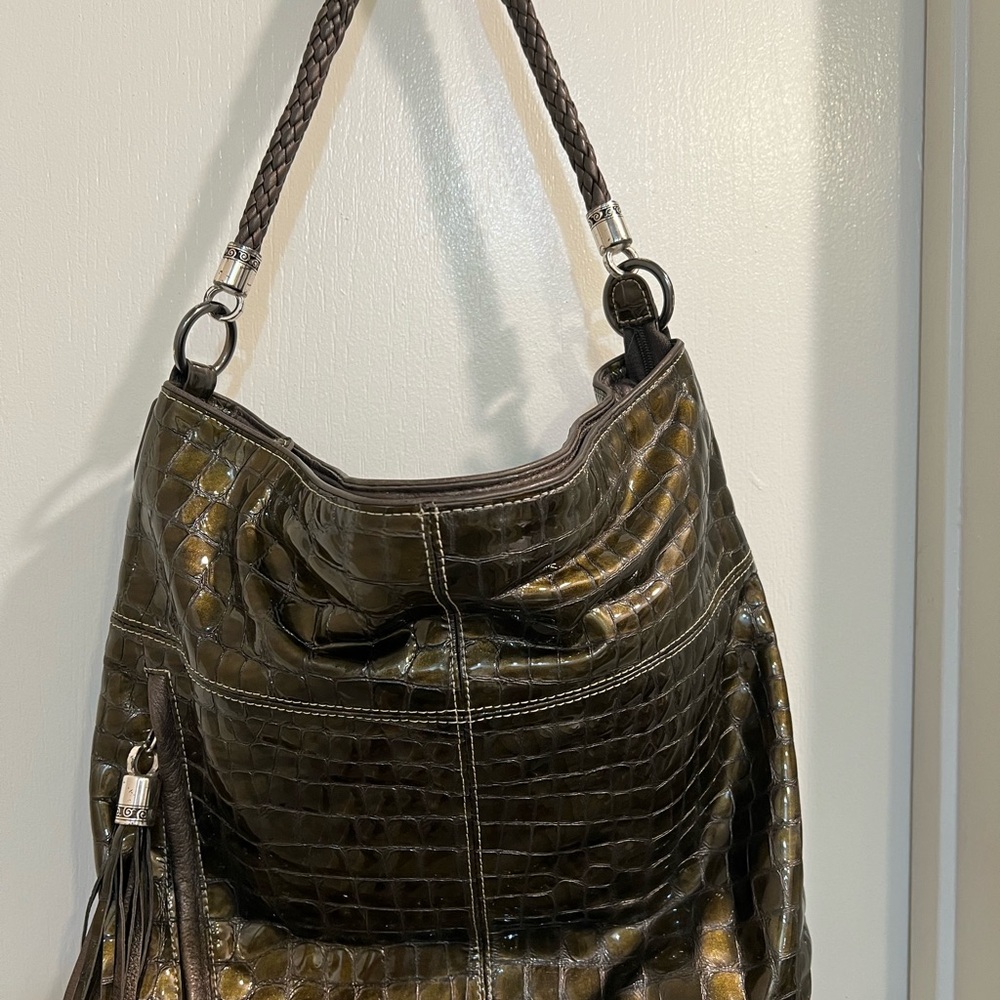 Authentic 🤩 Brighton Brown Hobo Bag with Slouchy Design - Picture 2 of 5